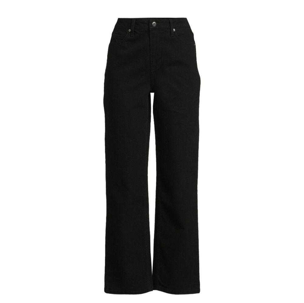 No Boundaries Women's Size 4 High Rise Straight Leg Jeans Black Wash NWT